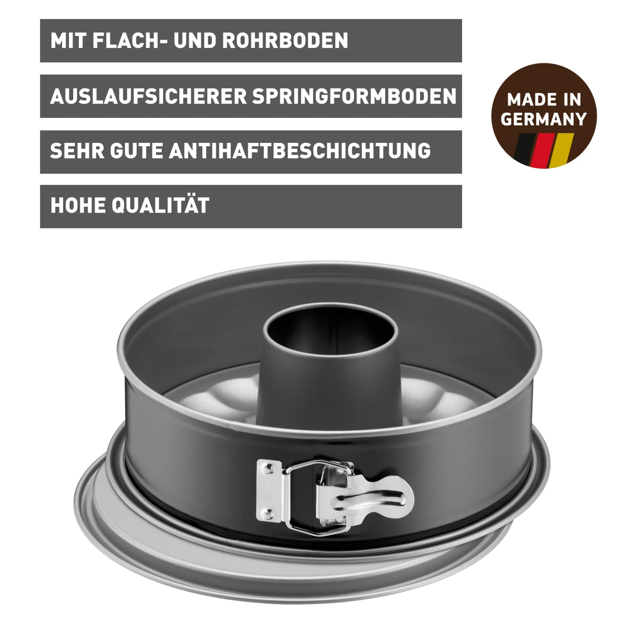 WMF KAISER Inspiration Springform mit Rohrboden, 28 cm| Backformen