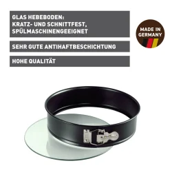 WMF KAISER Inspiration Springform mit Glashebeboden, 28 cm| Backformen