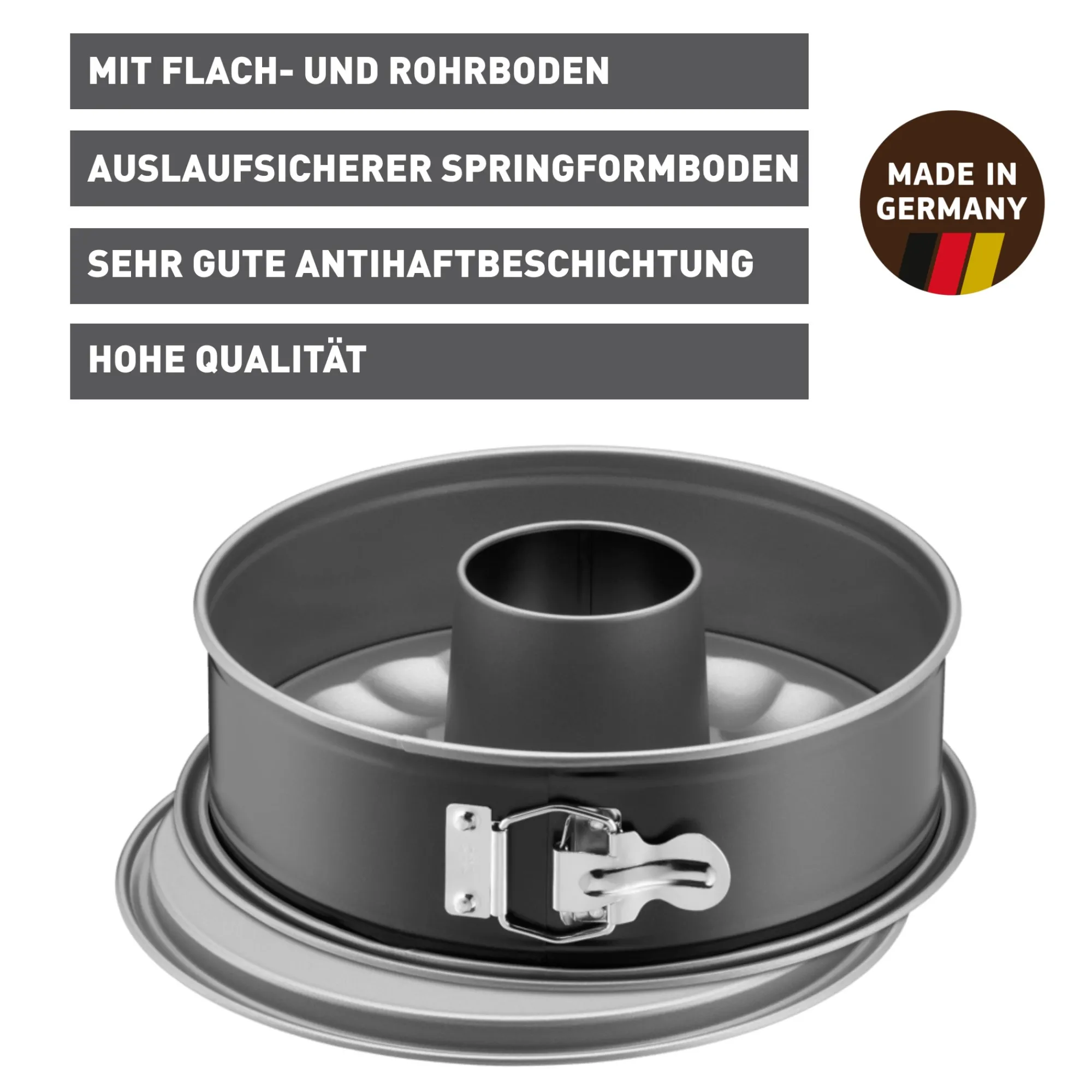 WMF KAISER Inspiration Springform mit Rohrboden, 26 cm| Backformen