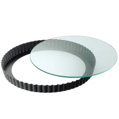 WMF KAISER Inspiration Tarte- & Quicheform mit Glashebeboden, 28 cm| Backformen