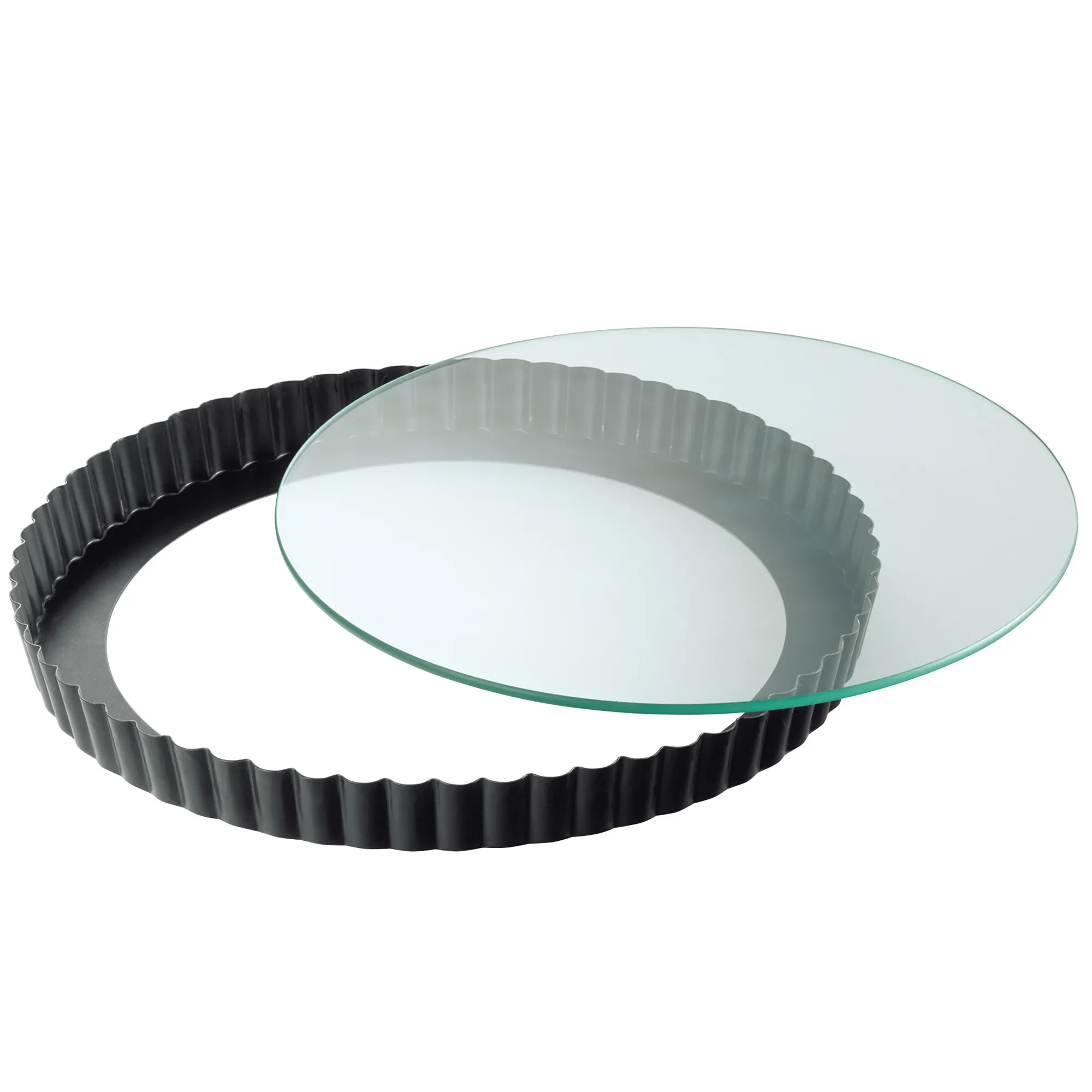WMF KAISER Inspiration Tarte- & Quicheform mit Glashebeboden, 28 cm| Backformen