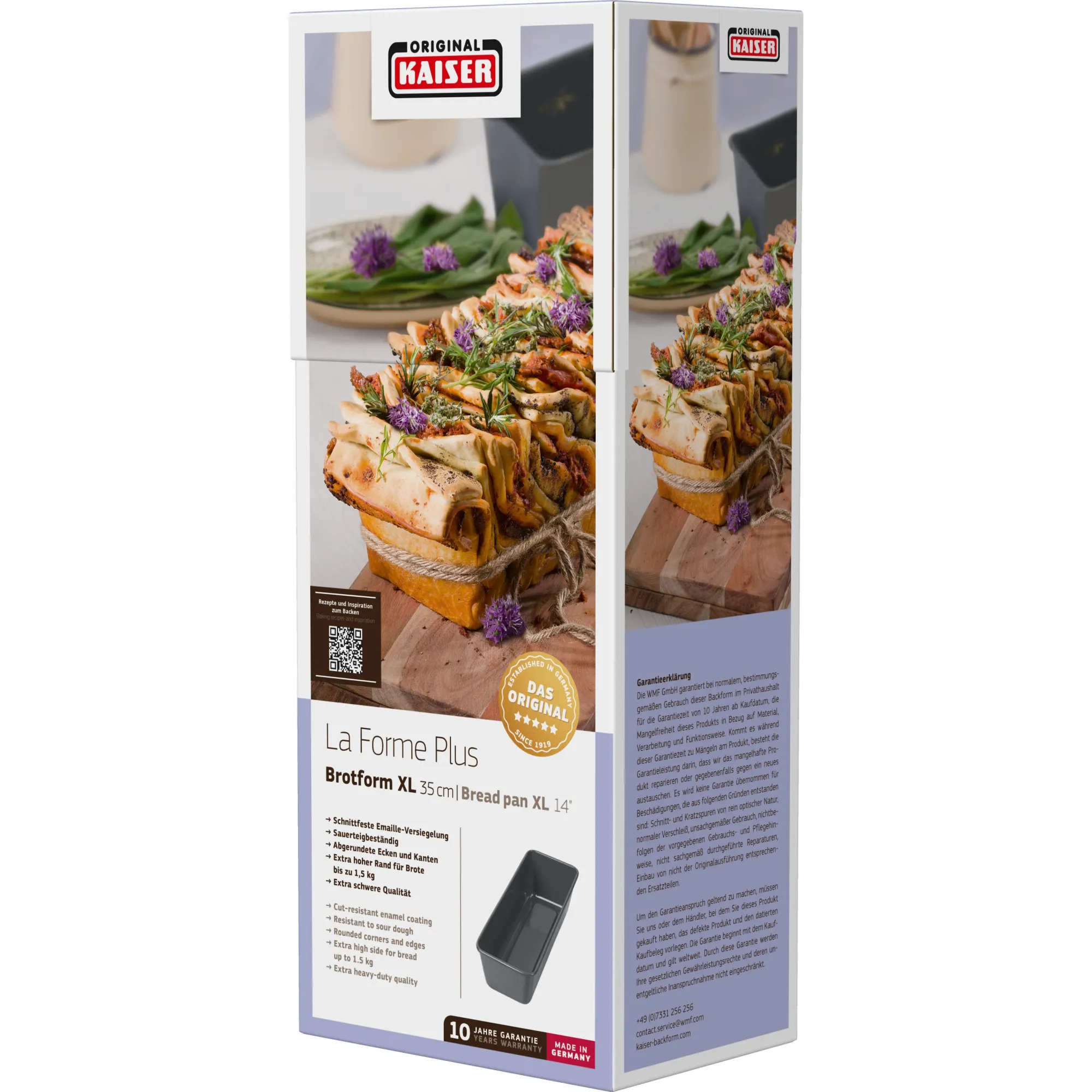 WMF KAISER La Forme Plus Brotbackform, 35 cm| Backformen