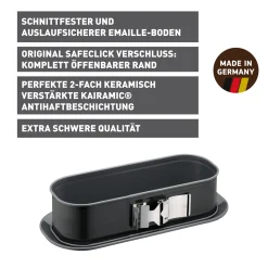 WMF KAISER La Forme Plus Königskuchen Springform mit SafeClick, 30 x 11 cm| Backformen