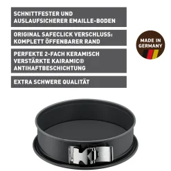 WMF KAISER La Forme Plus Springform mit SafeClick, 28 cm| Backformen