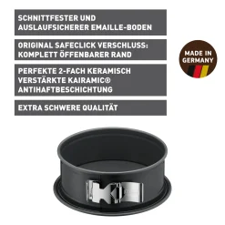 WMF KAISER La Forme Plus Springform mit SafeClick, 20 cm| Backformen