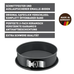 WMF KAISER La Forme Plus Springform mit SafeClick, 24 cm| Backformen