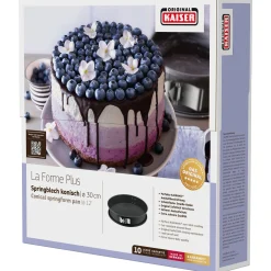 WMF KAISER La Forme Plus Springform mit SafeClick, konisch, 30 cm| Backformen