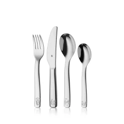 WMF Kinderbesteck-Set Bauernhof, 4-teilig|Kinder Kinderbestecke|Besteck-Sets