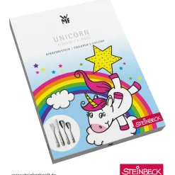 WMF Kinderbesteck-Set Einhorn, 4-teilig|Kinder Besteck-Sets|Kinderbestecke