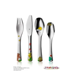 WMF Kinderbesteck-Set Janosch, 4-teilig|Kinder Kinderbestecke|Besteck-Sets