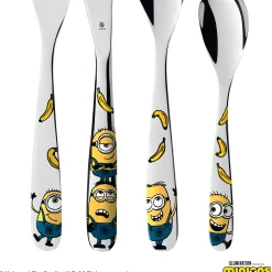 WMF Kinderbesteck-Set Minions®, 4-teilig|Kinder Kinderbestecke|Besteck-Sets