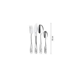 WMF Kinderbesteck-Set Tiere, 4-teilig|Kinder Kinderbestecke|Besteck-Sets