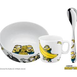 WMF Kinder-Frühstücks-Set Minions®, 3-teilig|Kinder Kindergeschirr|Geschirr-Sets