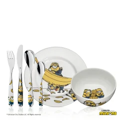 WMF Kindergeschirr-Set Minions®, 6-teilig|Kinder Teller|Kindergeschirr