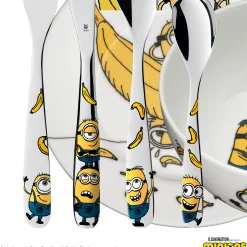 WMF Kindergeschirr-Set Minions®, 6-teilig|Kinder Teller|Kindergeschirr