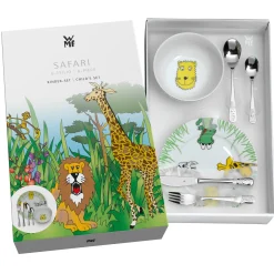 WMF Kindergeschirr-Set Safari, 6-teilig|Kinder Teller|Kindergeschirr