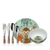 WMF Kindergeschirr-Set Waldfreunde, 6-teilig|Kinder Teller|Kindergeschirr