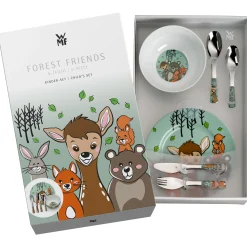 WMF Kindergeschirr-Set Waldfreunde, 6-teilig|Kinder Teller|Kindergeschirr
