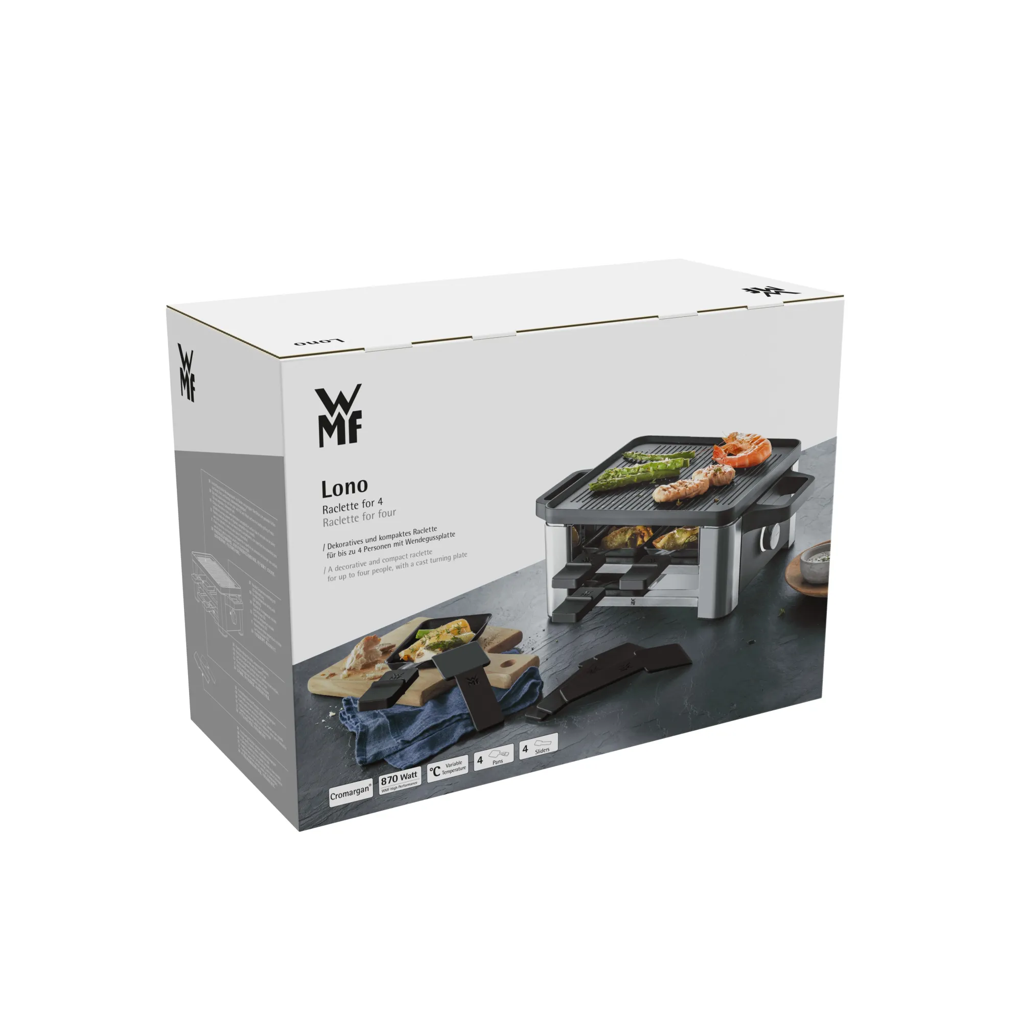 WMF Lono Raclette für 4| Raclettes