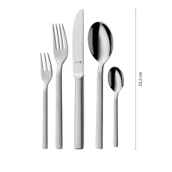 WMF Lyric Plus Besteck-Set, 66-teilig, Cromargan protect®| Besteck-Sets