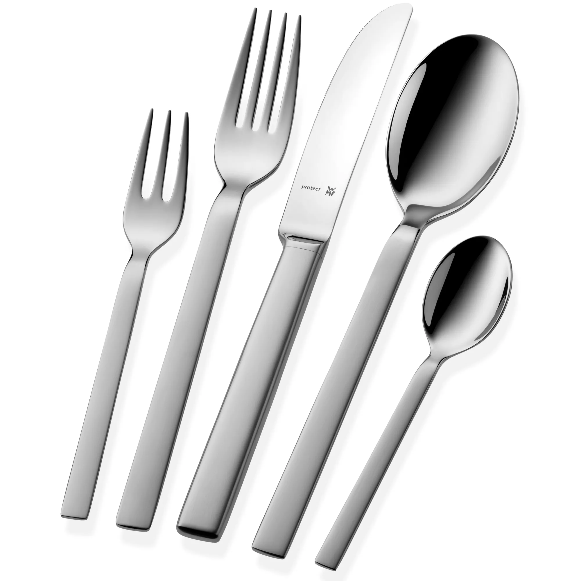 WMF Lyric Plus Besteck-Set, 30-teilig, Cromargan protect®| Besteck-Sets