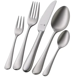 WMF Merit Besteck-Set, 30-teilig, Cromargan protect®, sandgestrahlt| Besteck-Sets