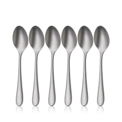 WMF Merit Espressolöffel-Set, 6 Stück, Cromargan protect®, sandgestrahlt| Löffel
