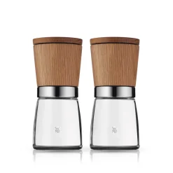 WMF Nature Gewürzmühlen-Set, 2-teilig| Salz- & Pfeffermühlen|Gewürzmühlen