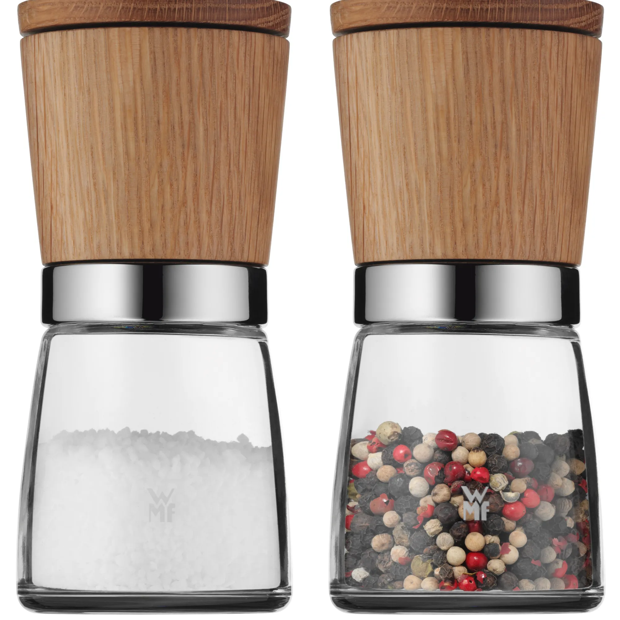 WMF Nature Gewürzmühlen-Set, 2-teilig| Salz- & Pfeffermühlen|Gewürzmühlen