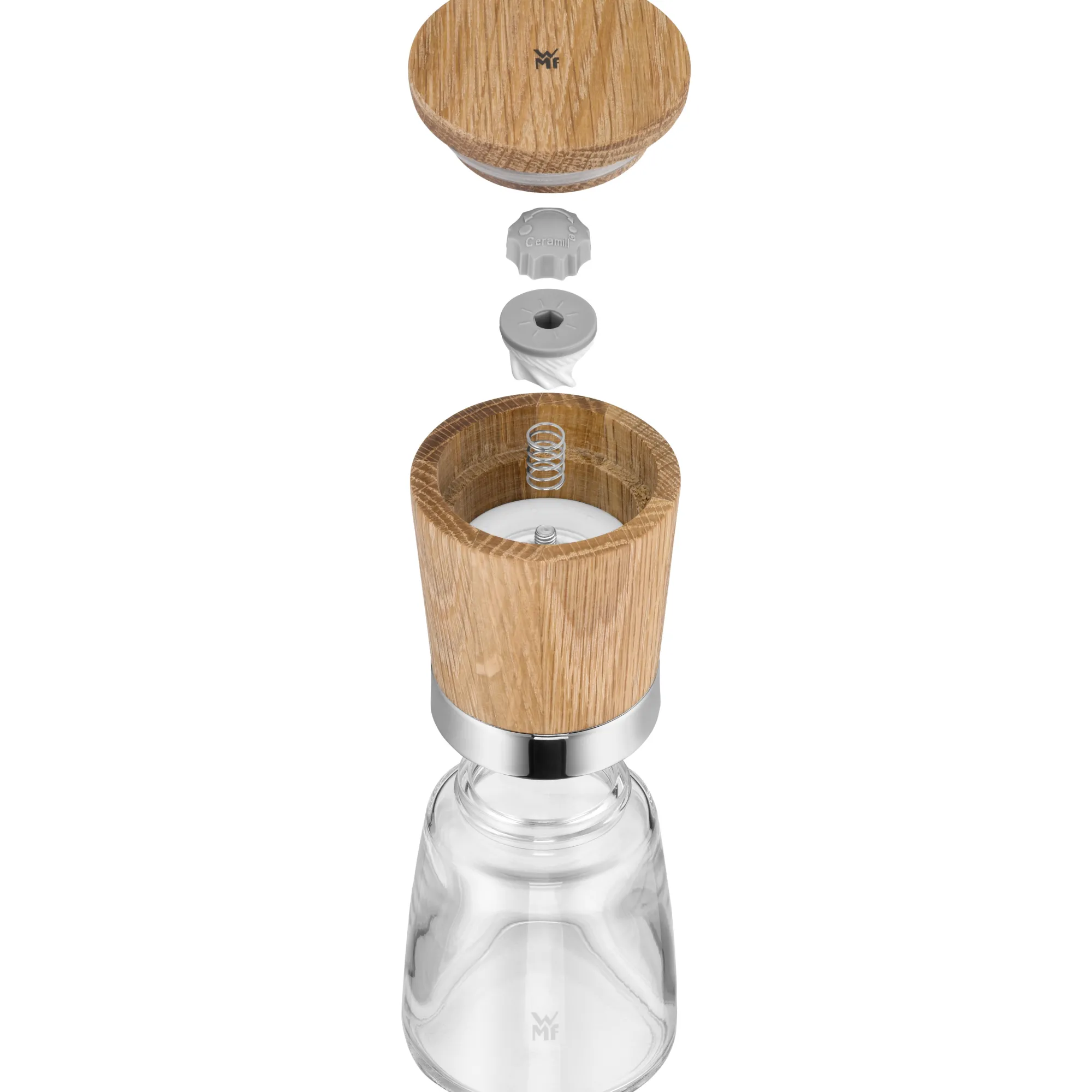WMF Nature Gewürzmühlen-Set, 2-teilig| Salz- & Pfeffermühlen|Gewürzmühlen