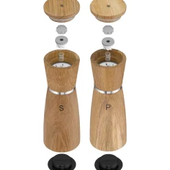 WMF Nature Salz-/Pfeffermühlen-Set, 2-teilig| Salz- & Pfeffermühlen