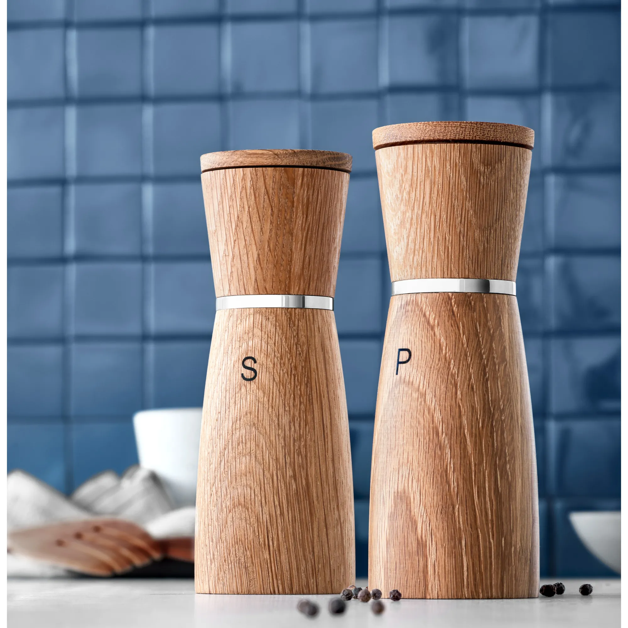 WMF Nature Salz-/Pfeffermühlen-Set, 2-teilig| Salz- & Pfeffermühlen