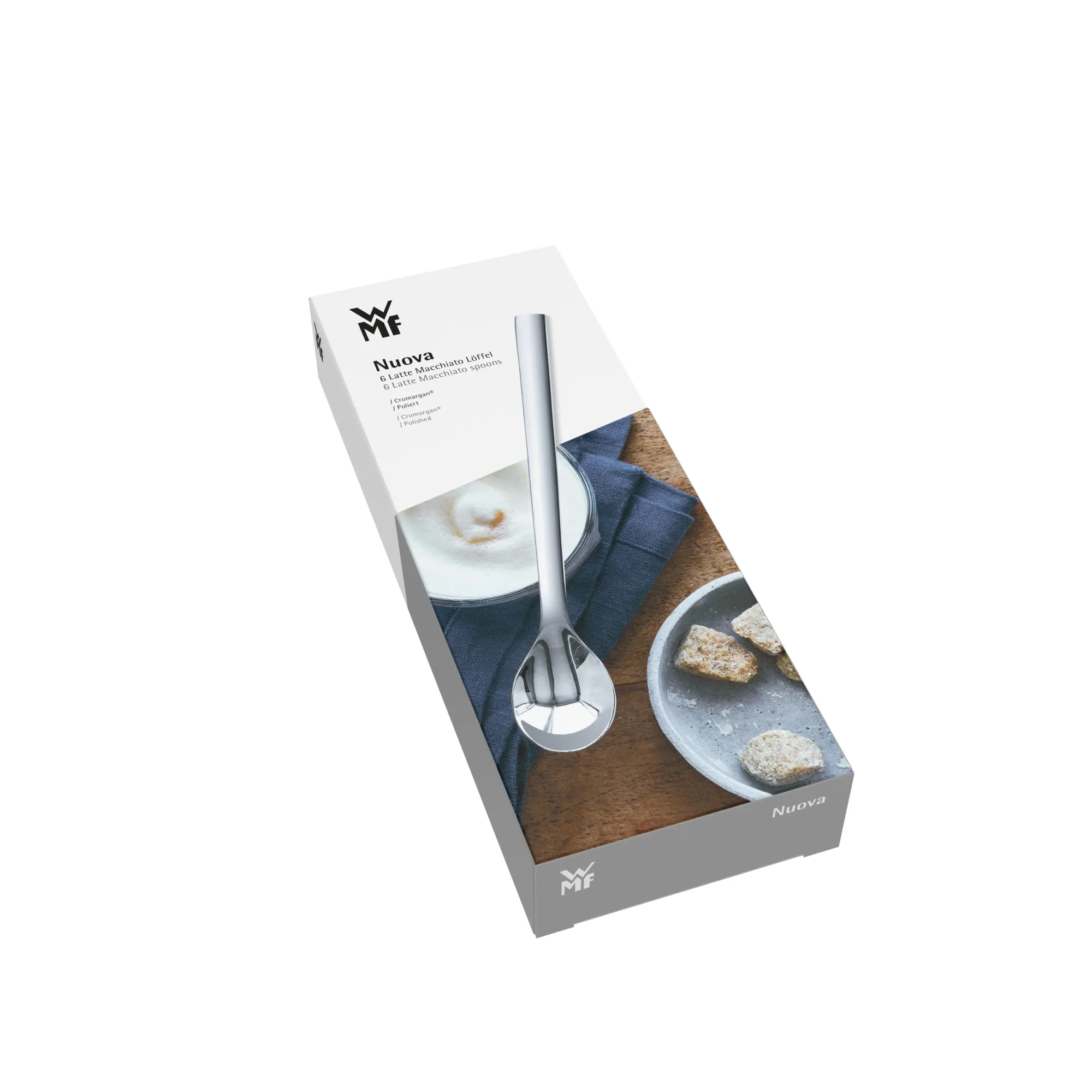 WMF Nuova, Latte Macchiato Löffel-Set, 6-teilig| Löffel