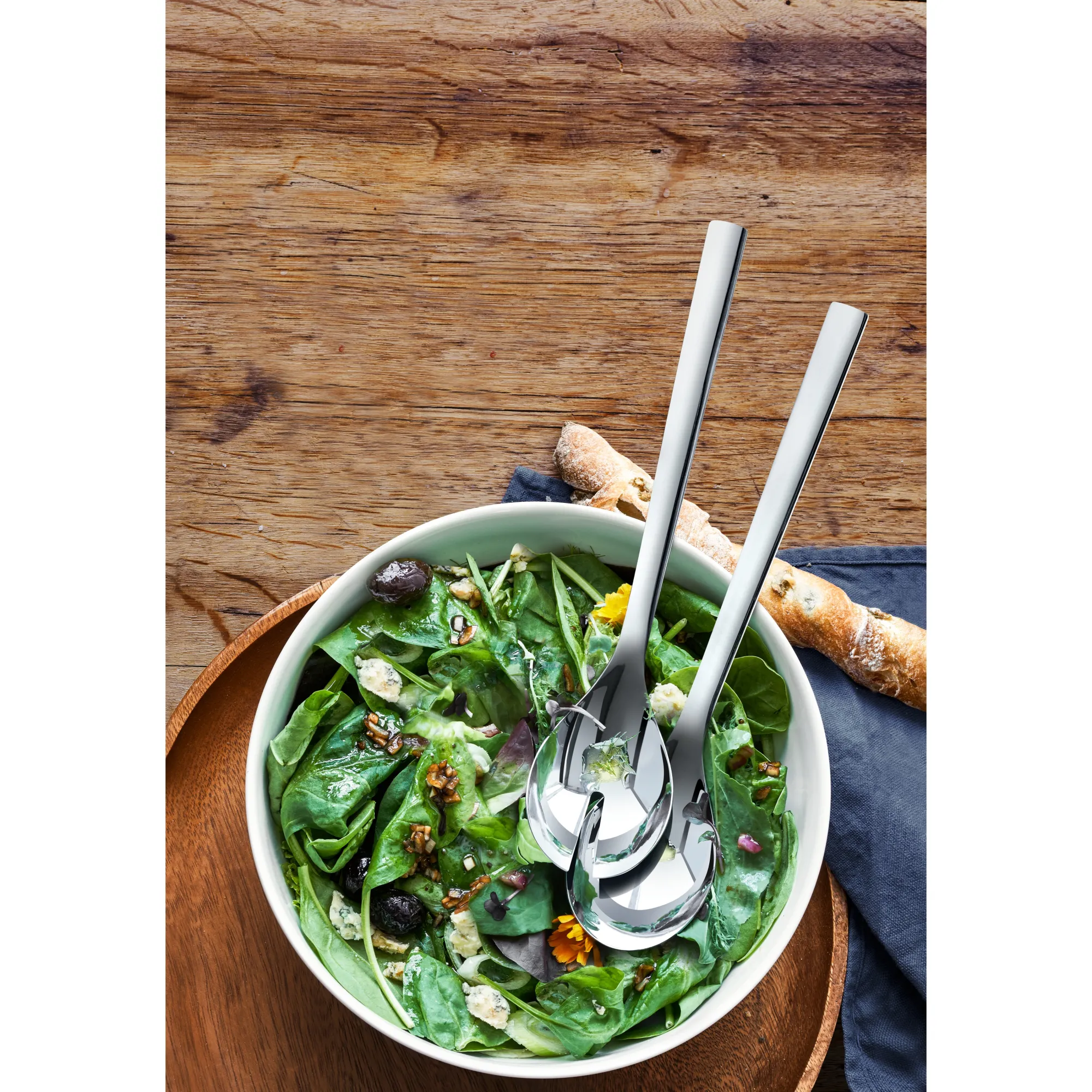 WMF Nuova Salat-Set, 3-teilig| Schüsseln|Servierbestecke