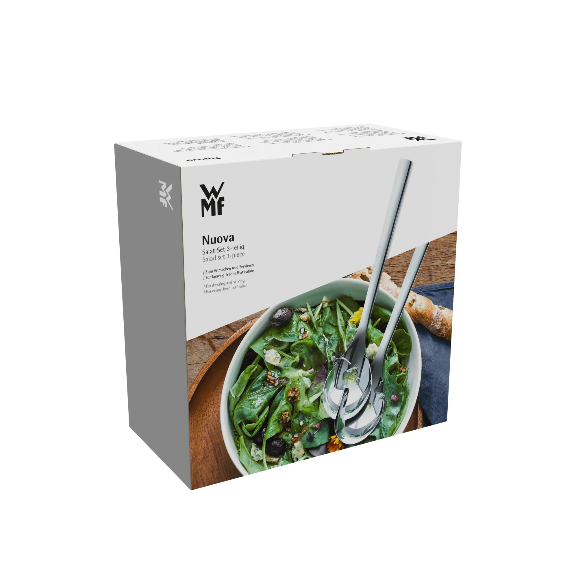 WMF Nuova Salat-Set, 3-teilig| Schüsseln|Servierbestecke