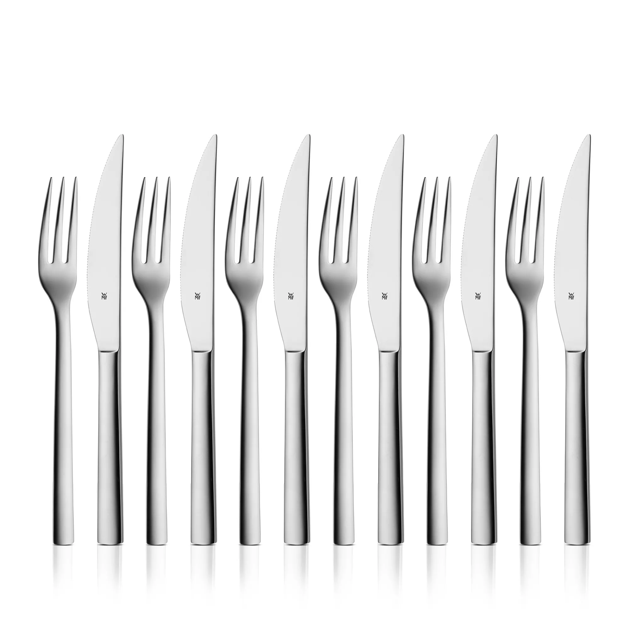 WMF Nuova Steakbesteck-Set, 12-teilig| Steakmesser|Besteck-Sets