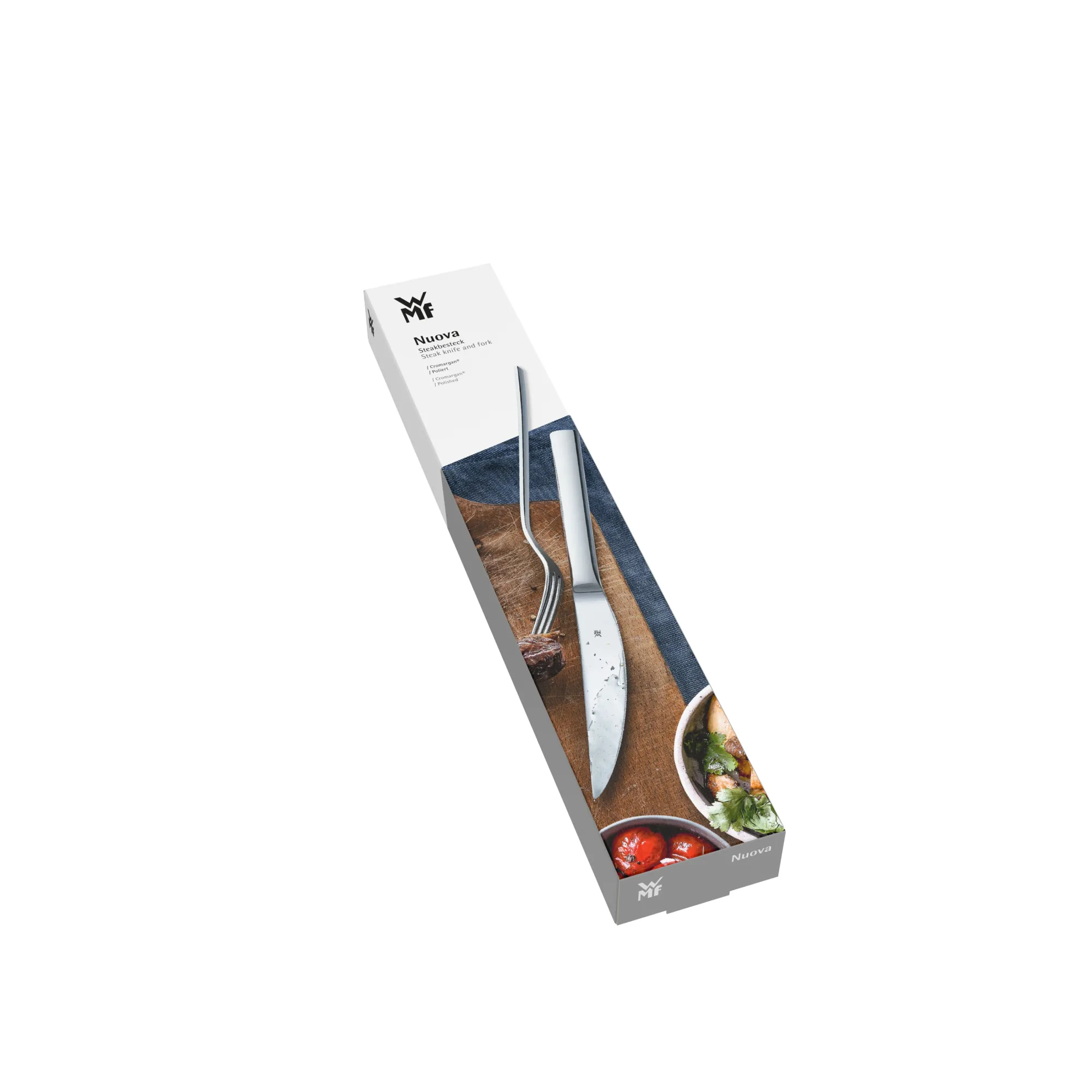 WMF Nuova Steakbesteck-Set, 2-teilig| Steakmesser|Besteck-Sets