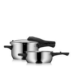 WMF Perfect One Pot Schnellkochtopf-Set, 22 cm, 4,5 und 3,0 Liter| Schnellkochtöpfe|Induktionstöpfe