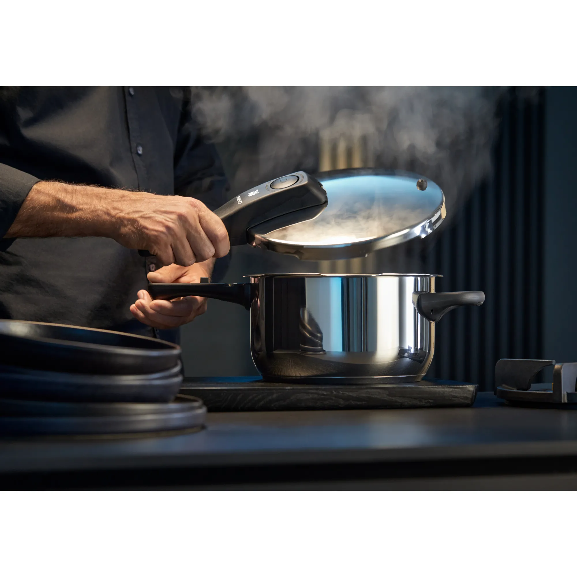 WMF Perfect One Pot Schnellkochtopf, 22 cm, 8,5 Liter| Schnellkochtöpfe|Induktionstöpfe