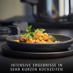 WMF Perfect One Pot Schnellkochtopf-Set, 22 cm, 3 & 4,5 L, stapelbar, mit Dämpfeinsatz| Schnellkochtöpfe|Induktionstöpfe