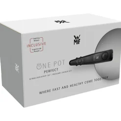 WMF Perfect One Pot Schnellkochtopf-Set, 22 cm, 3 & 4,5 L, stapelbar, mit Dämpfeinsatz| Schnellkochtöpfe|Induktionstöpfe
