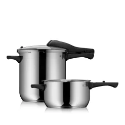WMF Perfect One Pot Schnellkochtopf-Set, 22 cm, 8,5 und 4,5 Liter| Schnellkochtöpfe|Induktionstöpfe
