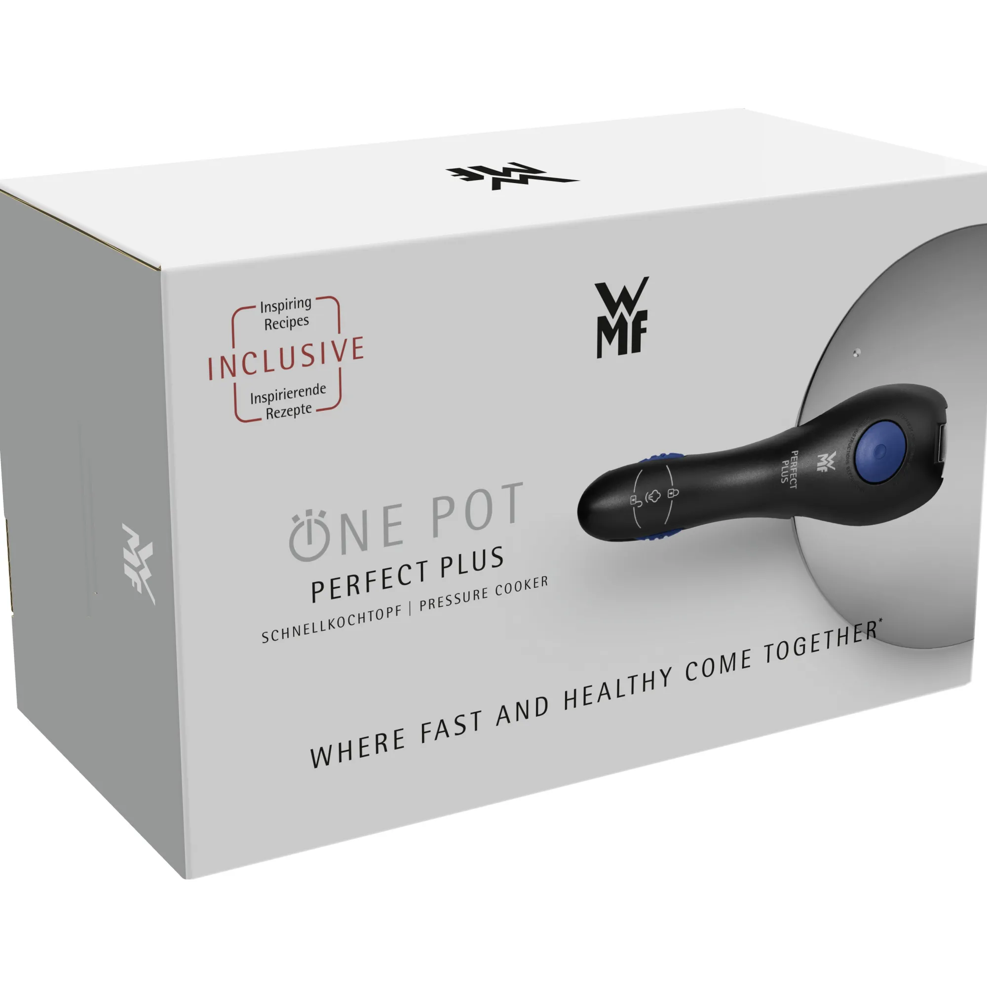 WMF Perfect Plus One Pot Schnellkochtopf, 22 cm, 4,5 Liter| Schnellkochtöpfe|Induktionstöpfe