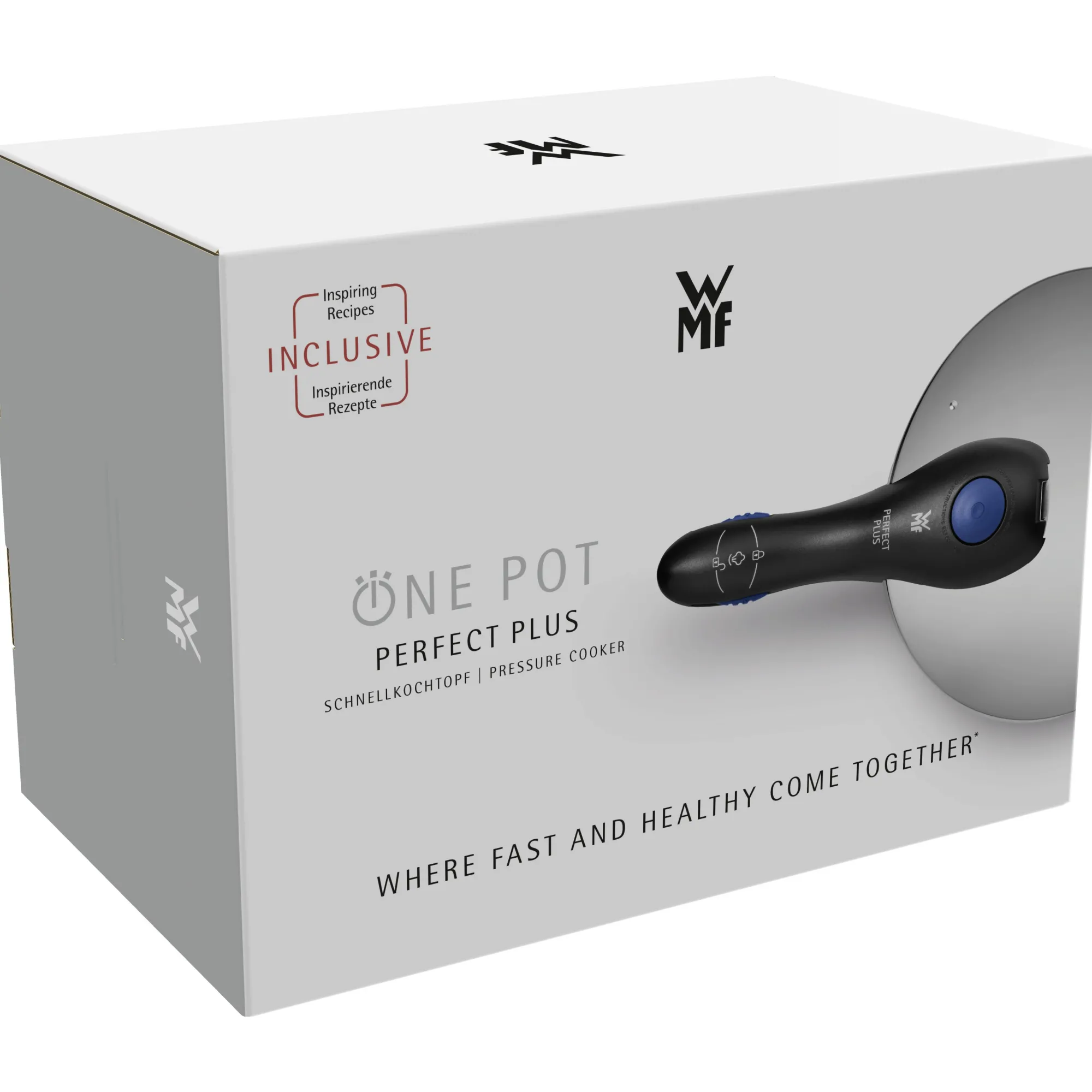 WMF Perfect Plus One Pot Schnellkochtopf, 22 cm, 8,5 Liter| Induktionstöpfe|Schnellkochtöpfe