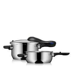 WMF Perfect Plus One Pot Schnellkochtopf-Set, 22 cm, 4,5 und 3,0 Liter| Schnellkochtöpfe|Induktionstöpfe