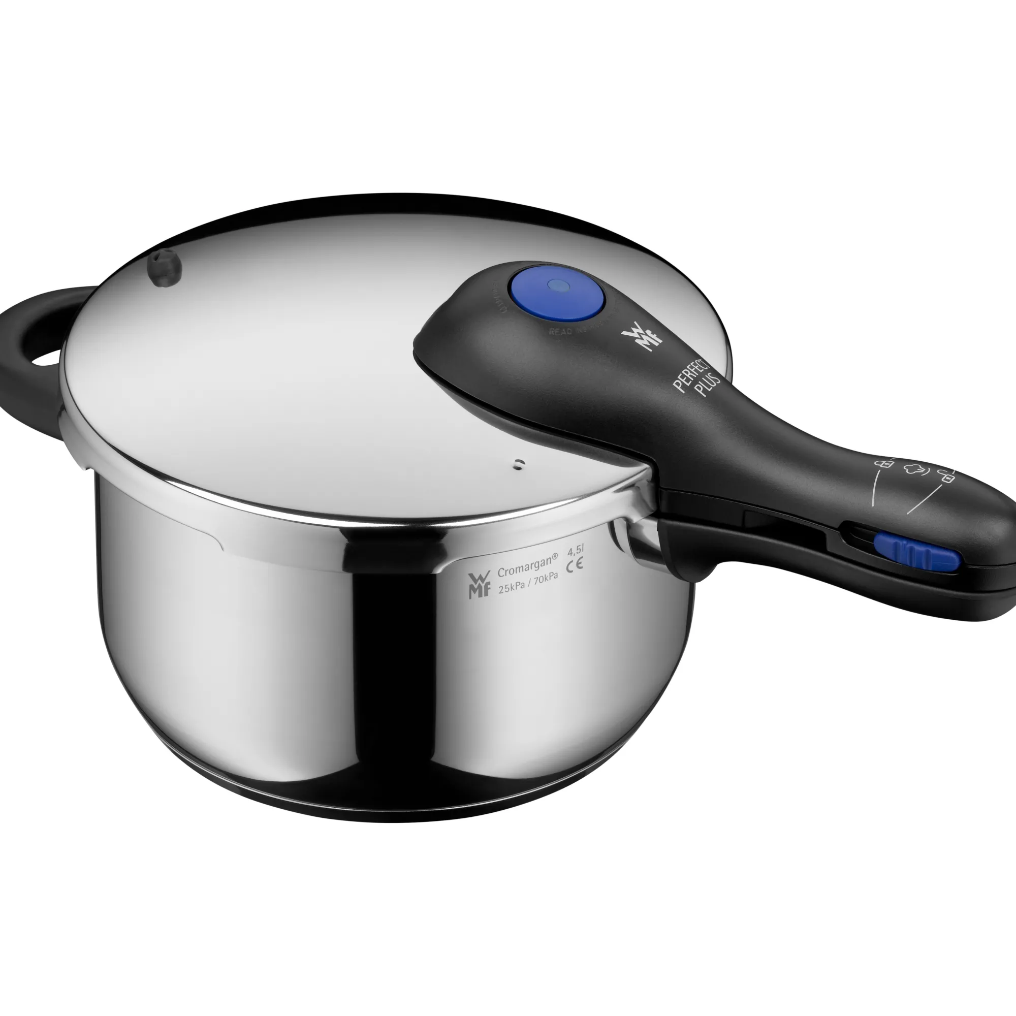 WMF Perfect Plus One Pot Schnellkochtopf-Set, 22 cm, 4,5 und 3,0 Liter| Schnellkochtöpfe|Induktionstöpfe