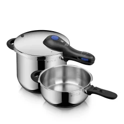 WMF Perfect Plus One Pot Schnellkochtopf-Set, 22 cm, 6,5 und 3,0 Liter| Schnellkochtöpfe|Topfsets