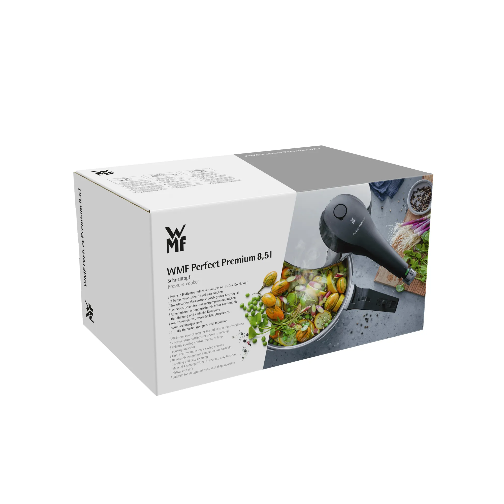 WMF Perfect Premium One Pot Schnellkochtopf, 22 cm, 8,5 Liter| Schnellkochtöpfe|Induktionstöpfe
