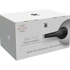 WMF Perfect Premium One Pot Schnellkochtopf-Set mit Dampfgareinsatz, 22 cm, 6,5 und 3,0 Liter| Schnellkochtöpfe|Induktionstöpfe