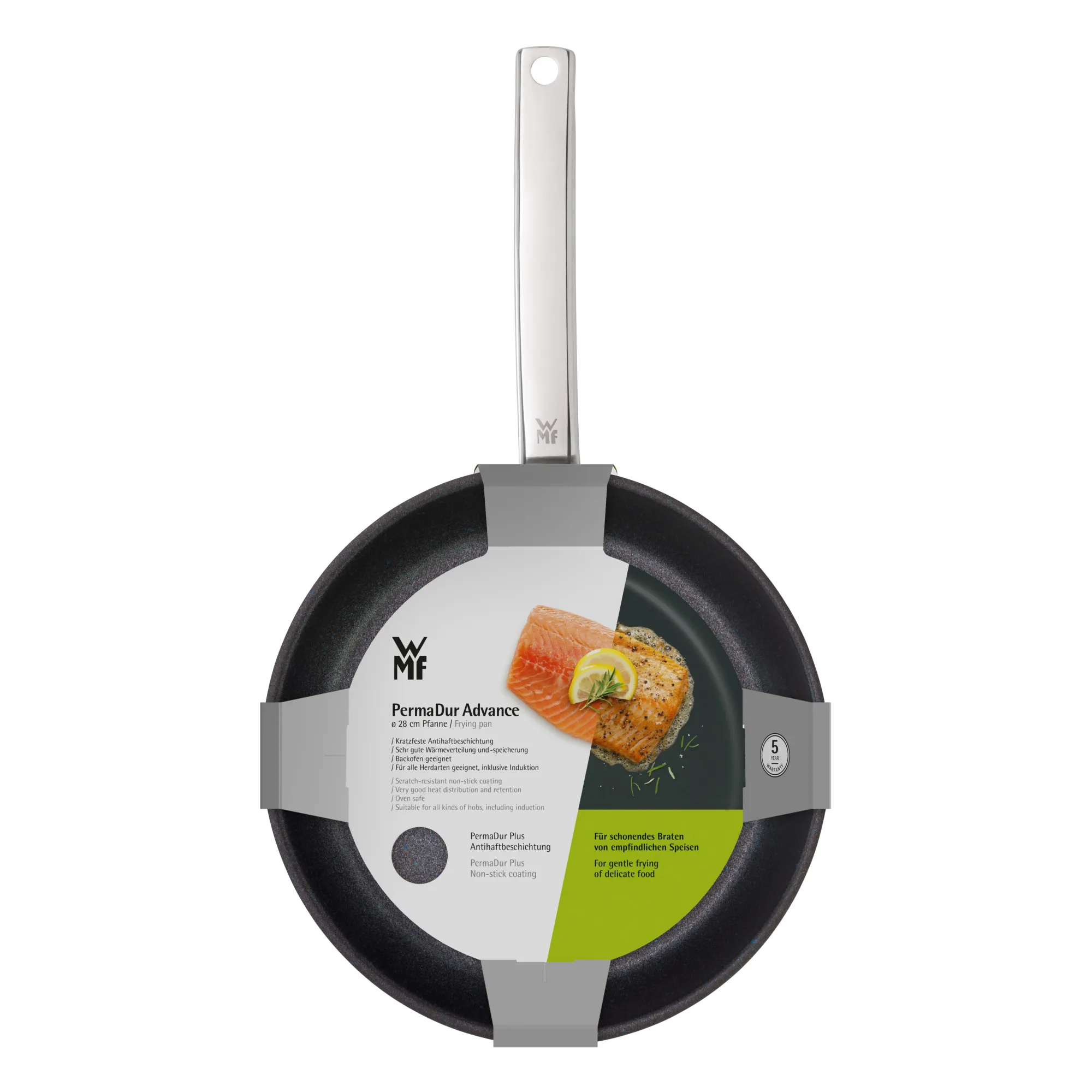 WMF PermaDur Advance Stielpfanne, 28 cm| Induktionspfannen|Bratpfannen